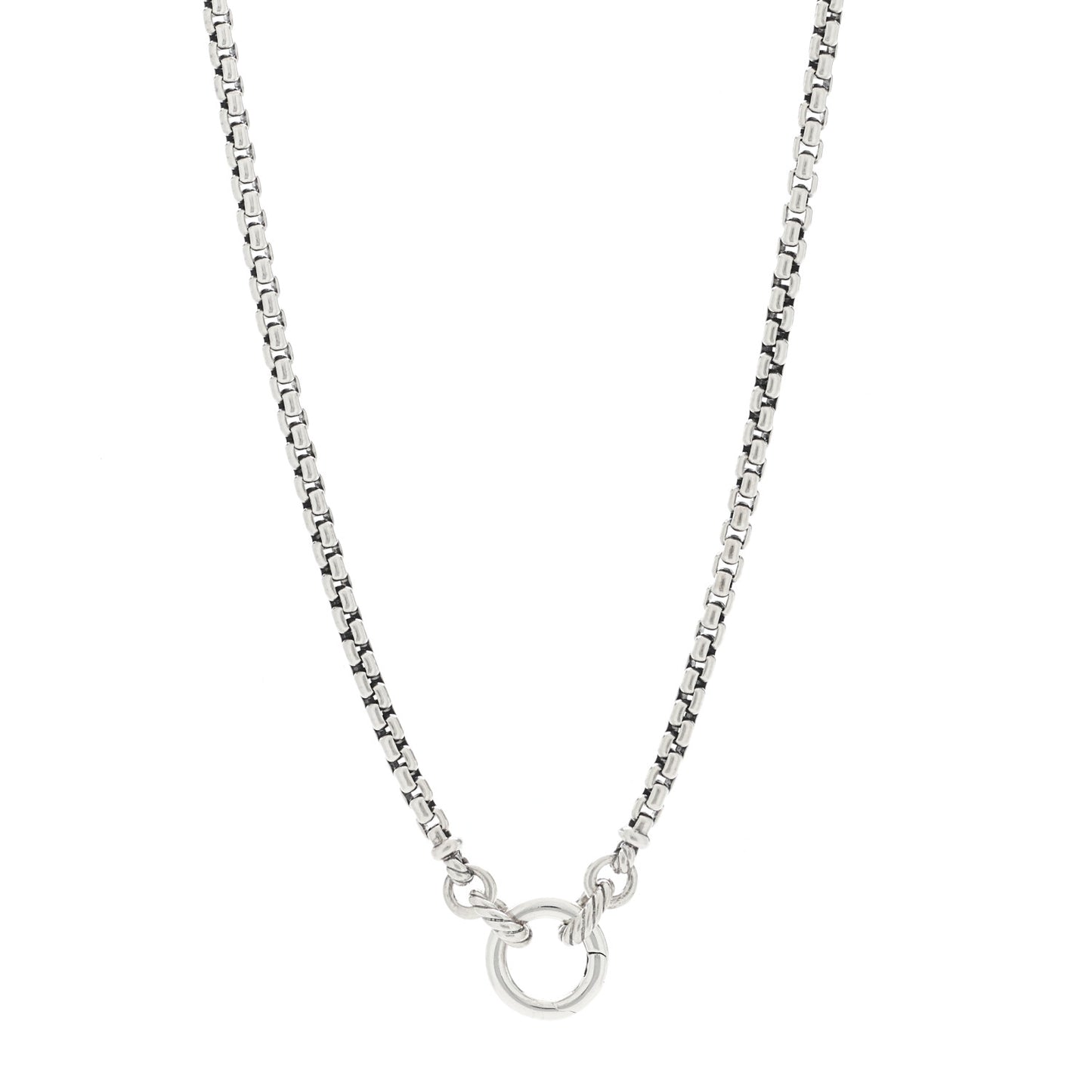 Sterling Silver 3.6mm Smooth Amulet Vehicle Box Chain Necklace