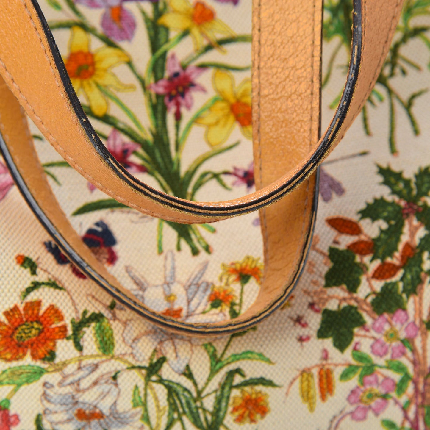 Canvas Large Floral Flora Joy Tote Yellow