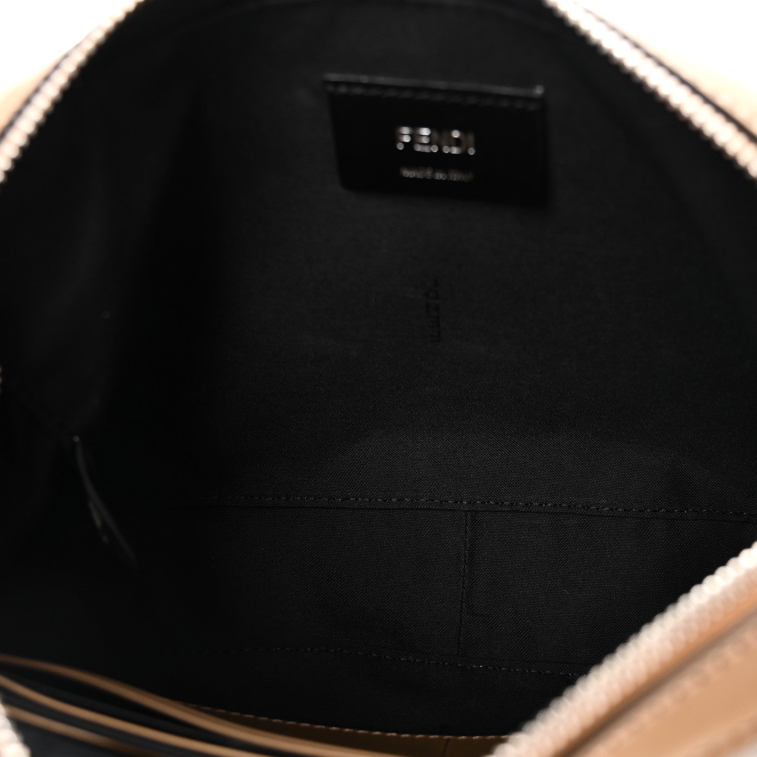 Fendi Glazed Fabric Vitello Cover FF 1974 Diagonal Bi-Color Medium