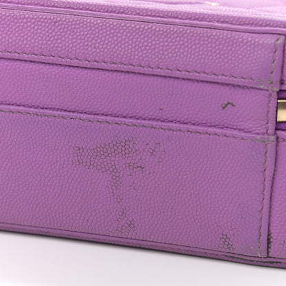 Chanel Caviar Quilted Medium CC Filigree Vanity Case Purple 14 of 16
