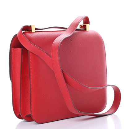 Hermes Epsom Constance 24 Rouge Casaque 3 of 14