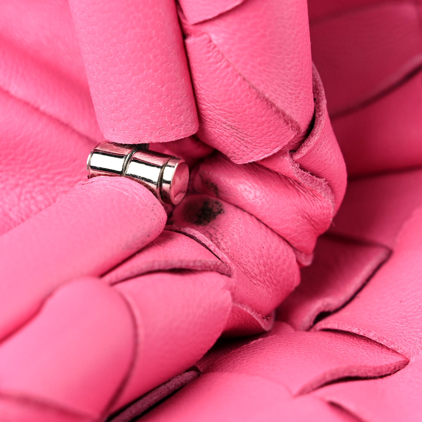 Nappa Maxi Intrecciato The Pouch Oversized Clutch Pink