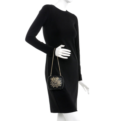 Judith Leiber Swarovski Crystal Aquarius Minaudiere Clutch Black 2 of 7
