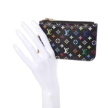 Louis Vuitton Monogram Multicolor Key Pouch Black Grenade 2 of 8