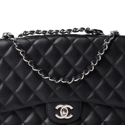Chanel Caviar Quilted Jumbo Single Flap Black 11 of 11