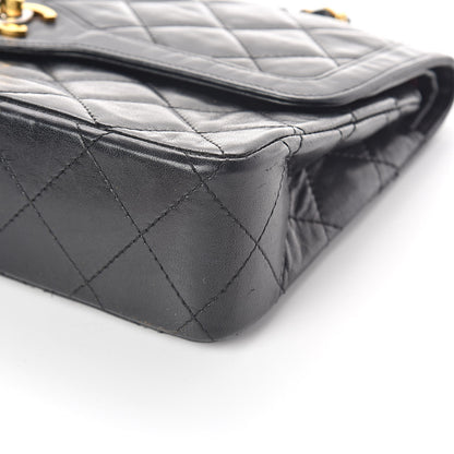 Chanel Lambskin Quilted Medium Double Flap Black 9 of 9