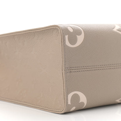 Louis Vuitton Empreinte Monogram Giant Onthego PM Tourterelle Creme 8 of 9