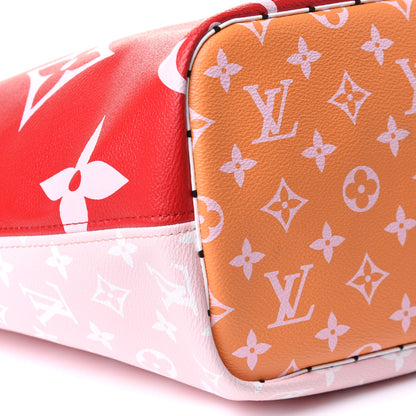 Louis Vuitton Monogram Giant Neverfull MM Rouge 9 of 11