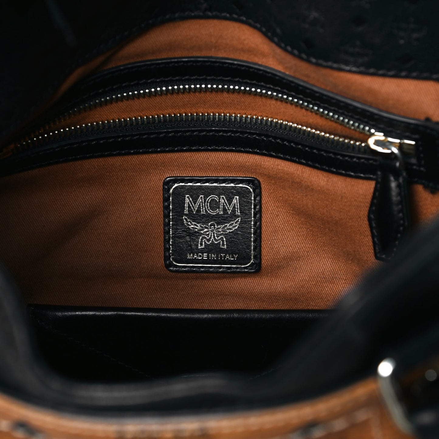 Visetos Tote Cognac Black