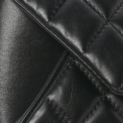 Chanel Lambskin Quilted Fold Up Again Clutch Black 16 of 18