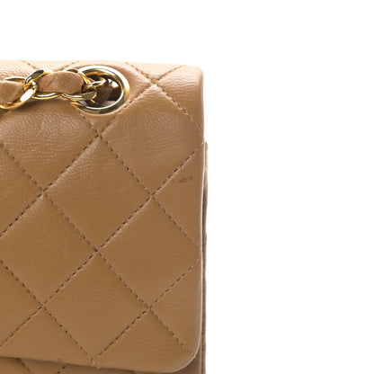 Chanel Lambskin Quilted Small Double Flap Beige 19 of 22