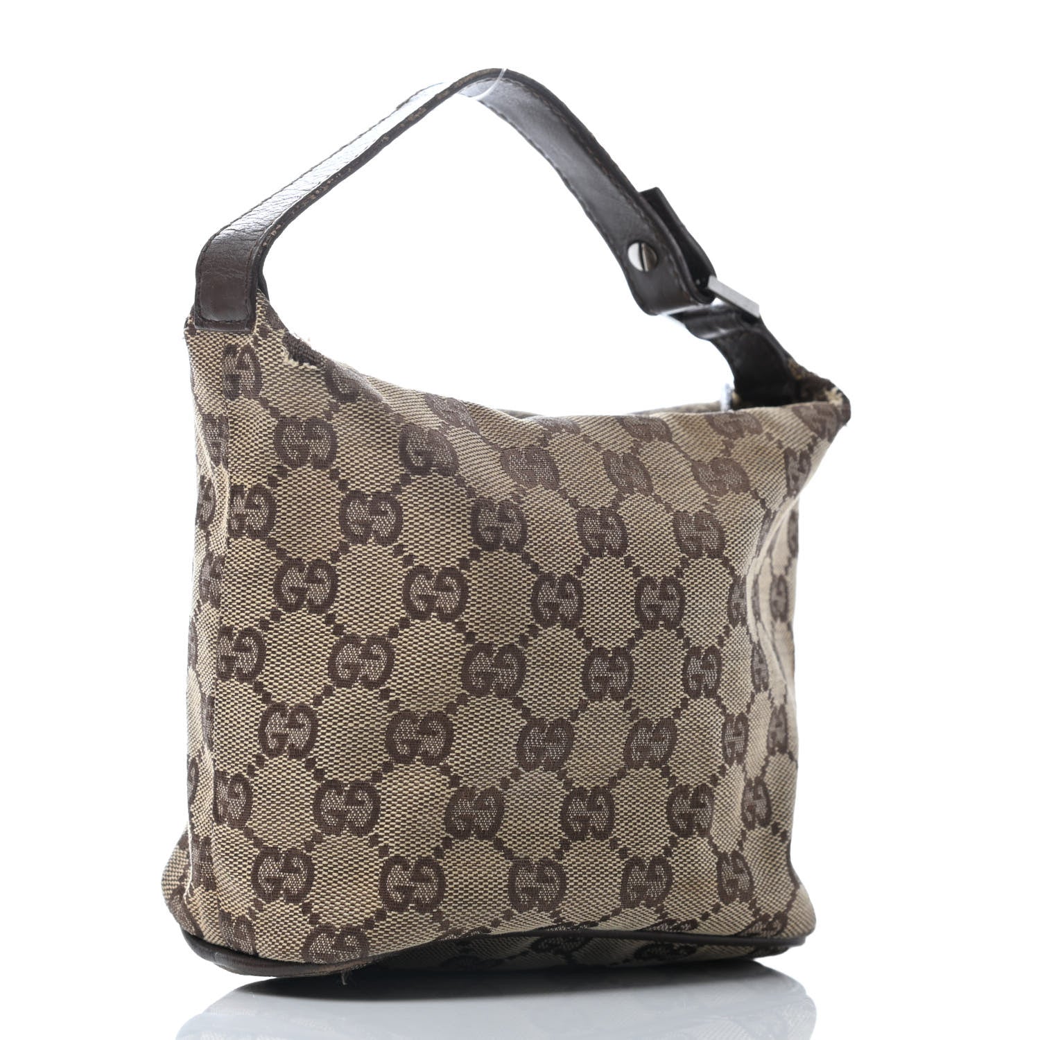 Gucci Monogram Mini Hobo Brown 2 of 10