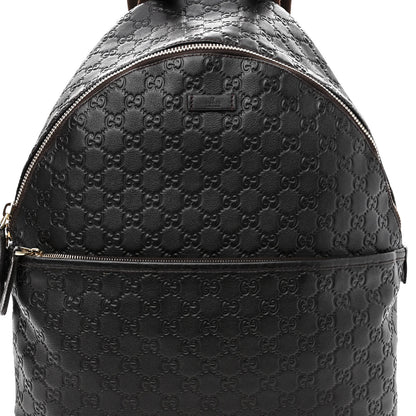 Gucci Guccissima Medium Classic Backpack Dark Brown 8 of 14