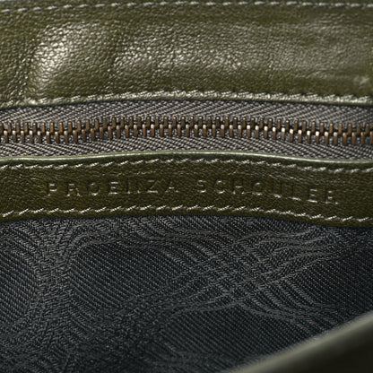 Proenza Schouler Lambskin PS1 Pochette Clutch Military 6 of 8