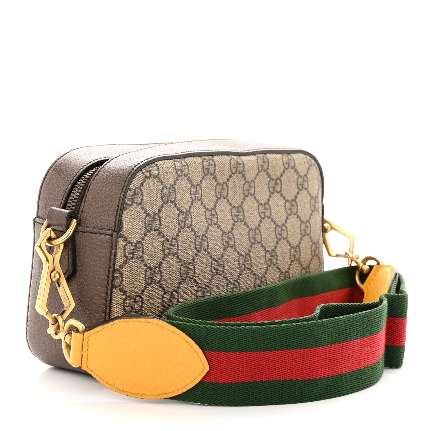 GG Supreme Monogram Web Neo Vintage Shoulder Bag Beige New Acero Crop
