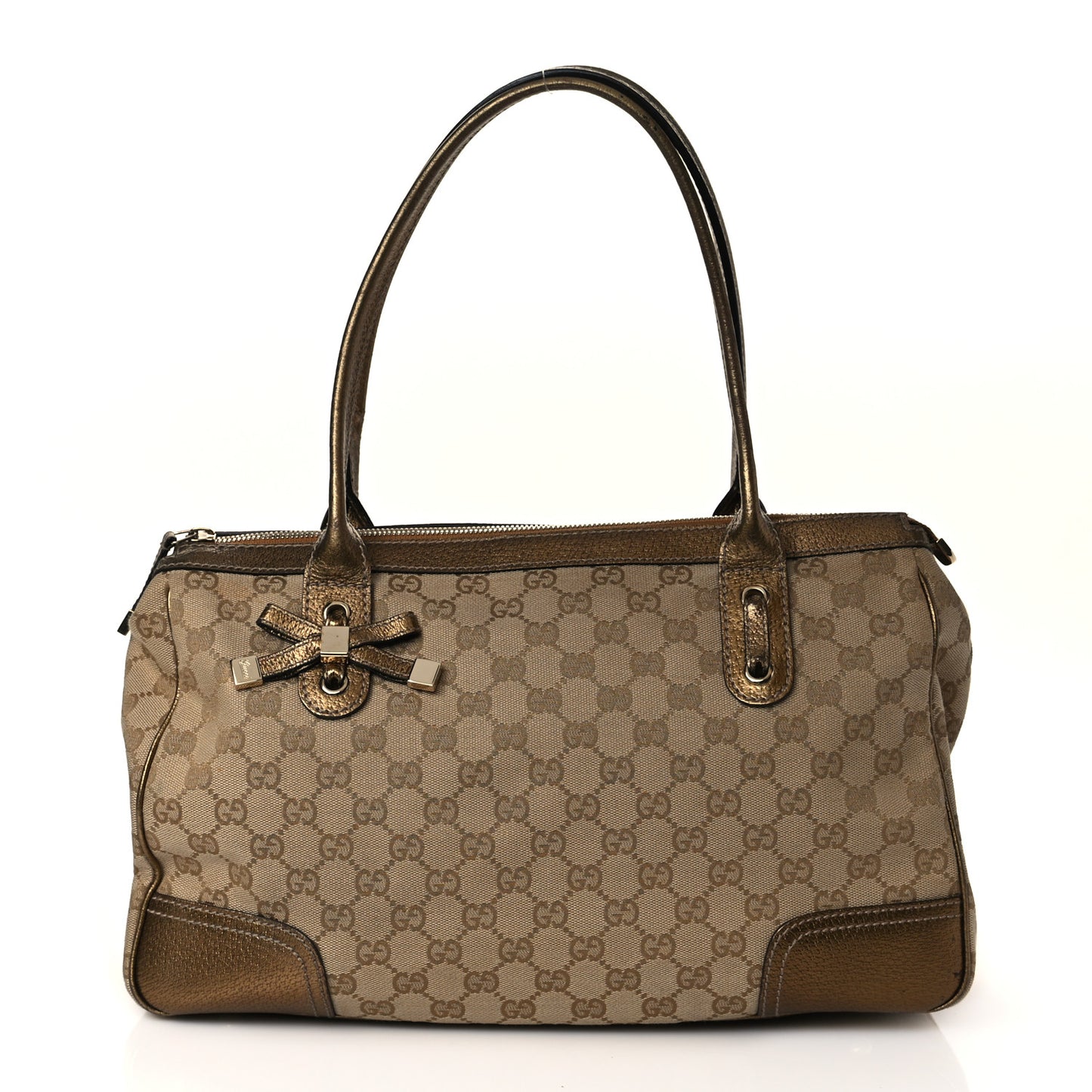 Monogram Medium Princy Tote Gold