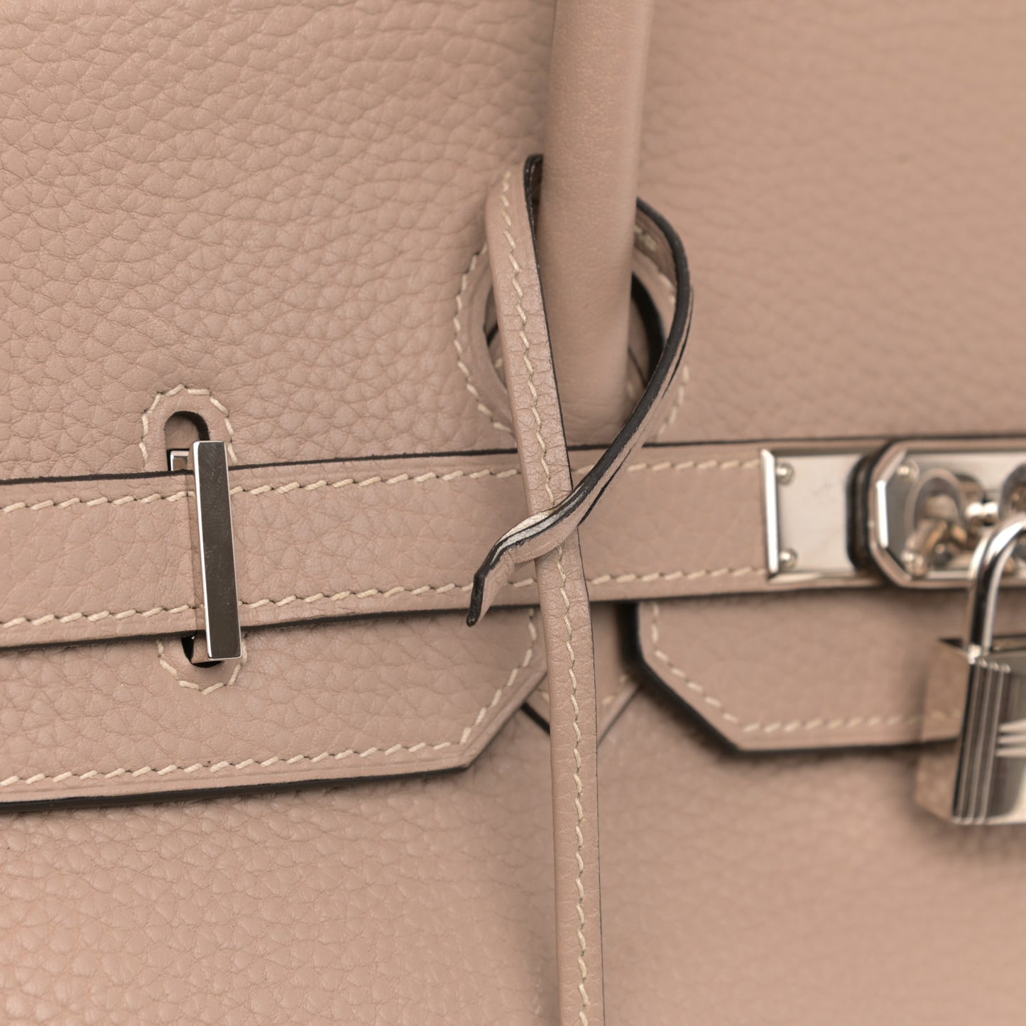 Taurillon Clemence Birkin 35 Gris Tourterelle