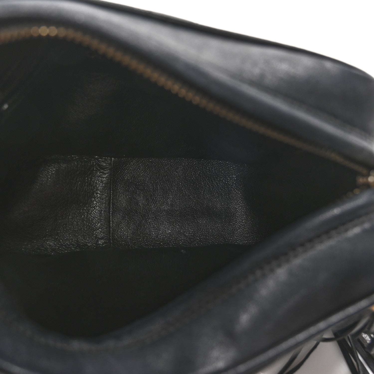 Chanel Lambskin Vertical Quilted Tassel Camera Case Black 5 of 10
