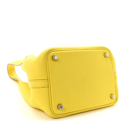 Hermes Taurillon Clemence Picotin Lock 18 PM Lime 4 of 9
