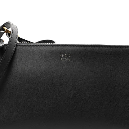Fendi Vitello Baltico Mini Pouch Crossbody Pouch Black 8 of 13