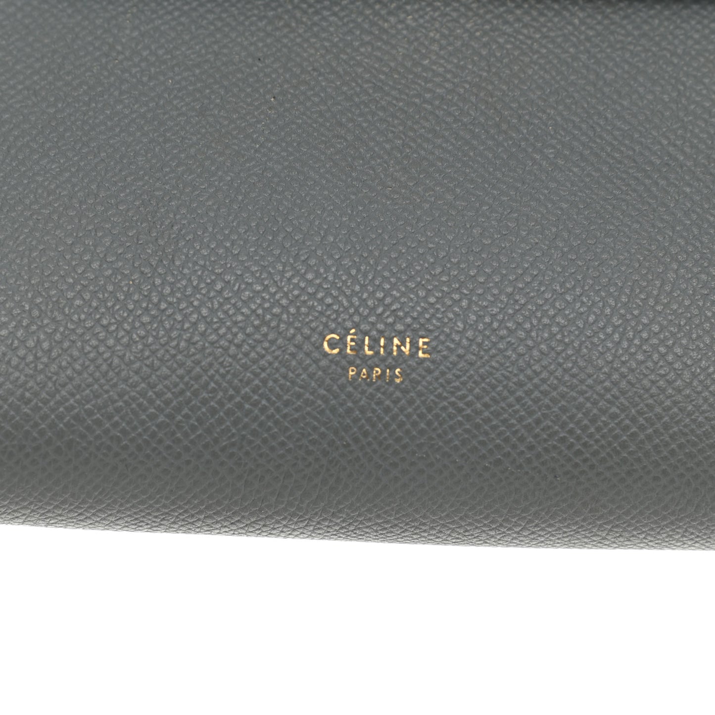 Grained Calfskin Nano Belt Bag Grey