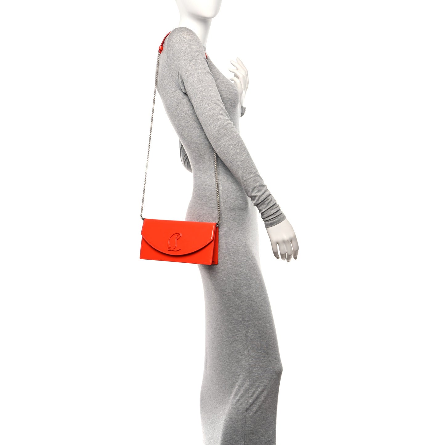 Patent Calfskin Loubi54 Crossbody Clutch Vitamine
