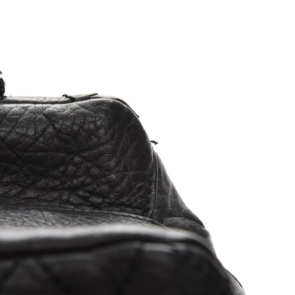 Chanel Distressed Lambskin Quilted Small Le Marais Tote Black 9 of 9