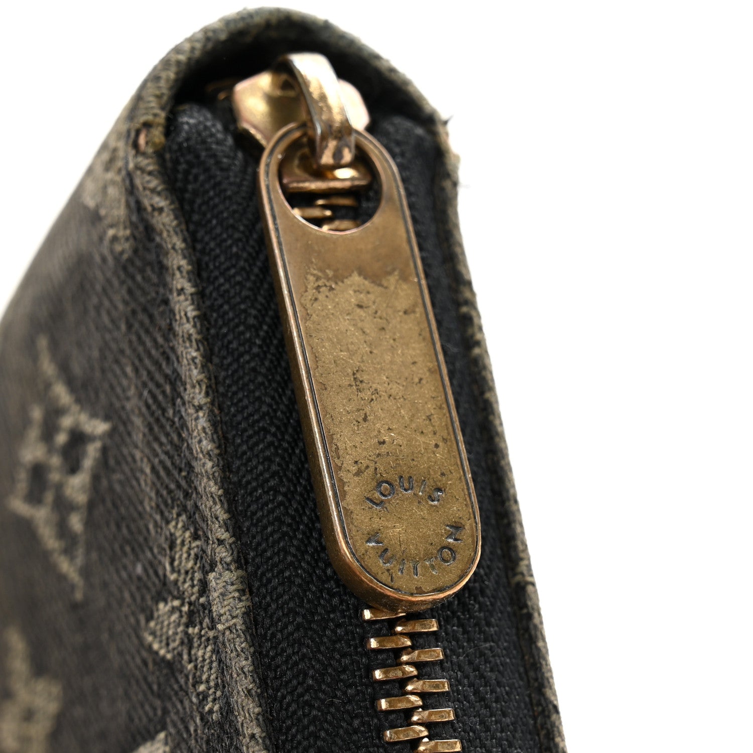 Louis Vuitton Denim Zippy Wallet Black 9 of 10