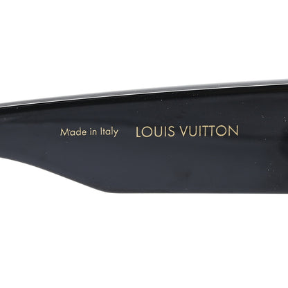 Louis Vuitton Acetate Swarovski Crystal Cyclone Sunglasses Z1578W Black 5 of 8