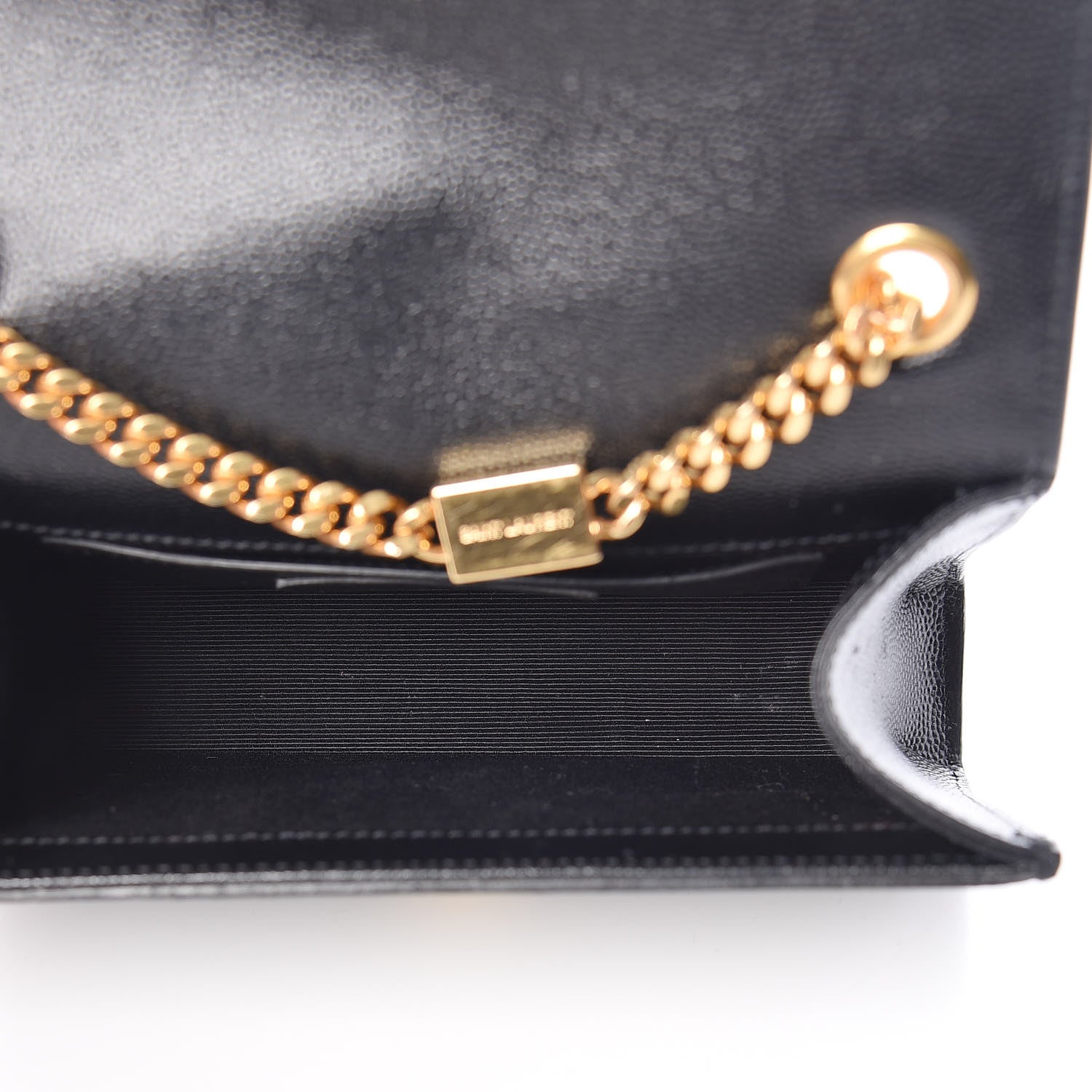 Saint Laurent Grain De Poudre Small Monogram Kate Satchel Black 5 of 12