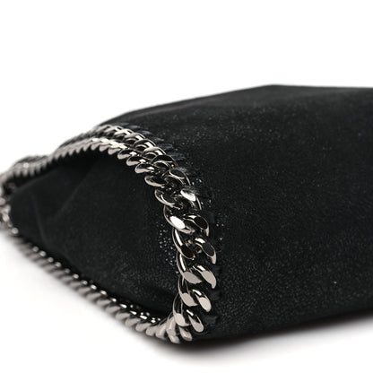 Stella McCartney Shaggy Deer Mini Falabella Fold Over Tote Black 9 of 10