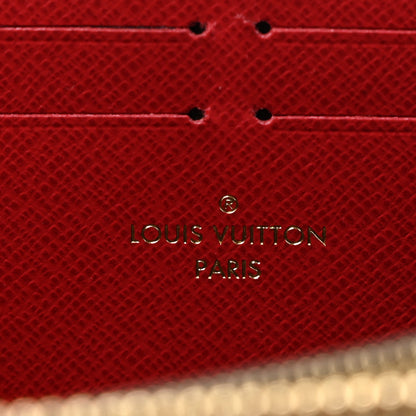 Louis Vuitton Damier Ebene Clemence Wallet Cherry 6 of 7