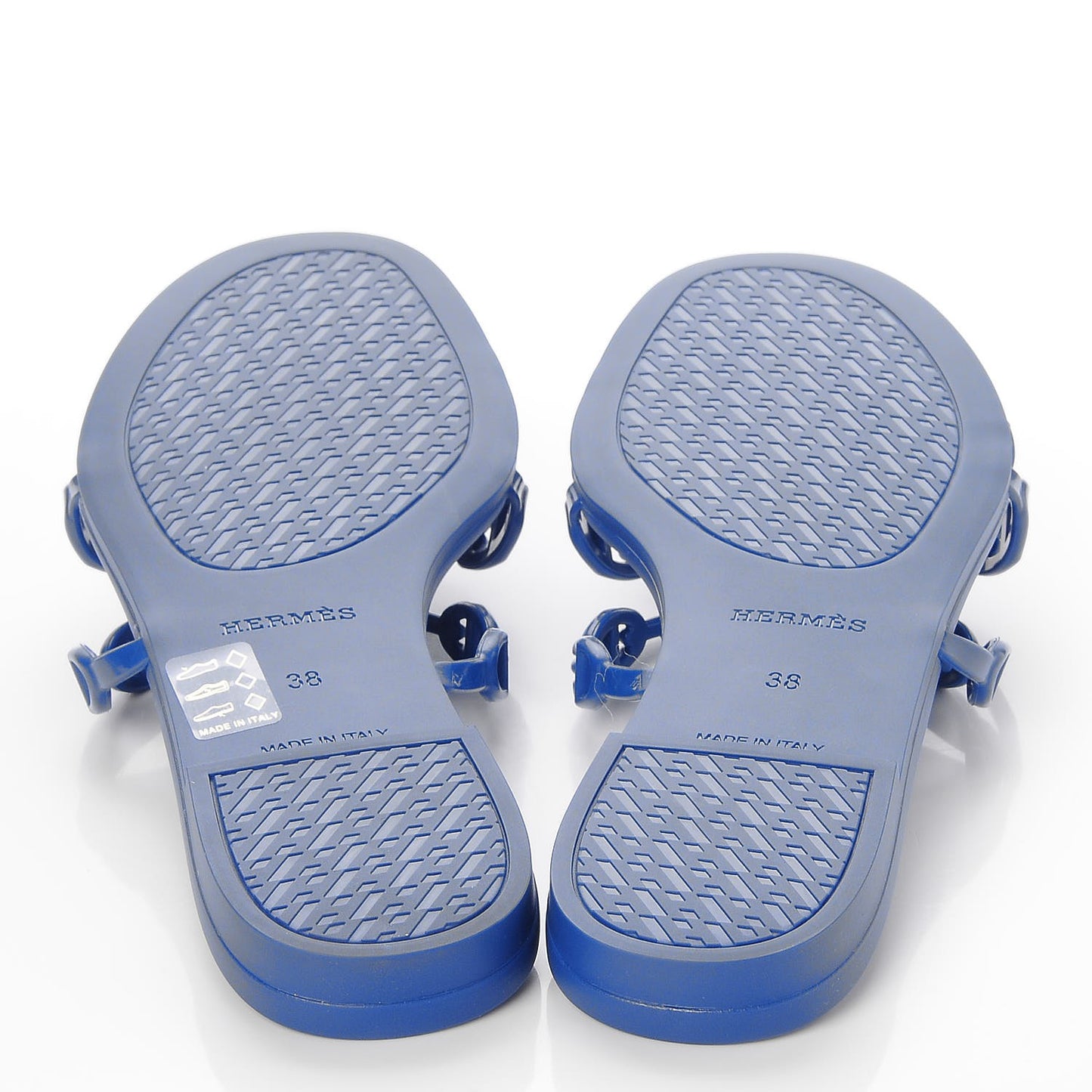 Rubber Chaine d'Ancre Rivage Sandals 38 Bleu Smalt