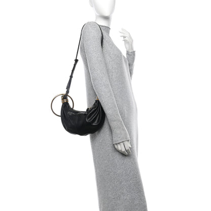 Chloe Grained Calfskin Mini Bracelet Hobo Bag Black 2 of 10