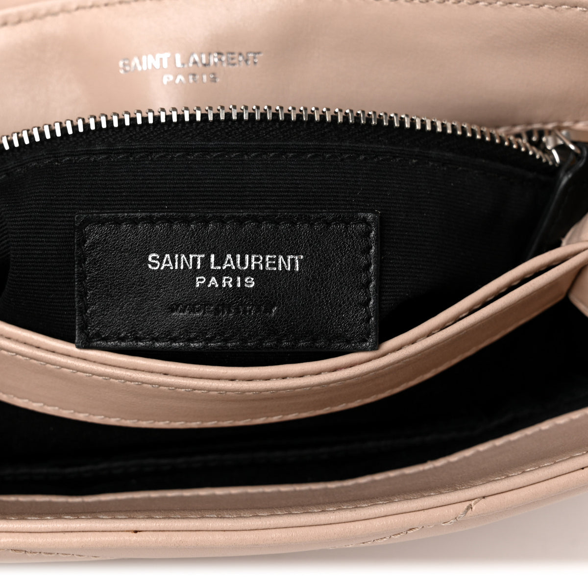 Calfskin Y Quilted Monogram Toy Loulou Crossbody Bag Nude Powder