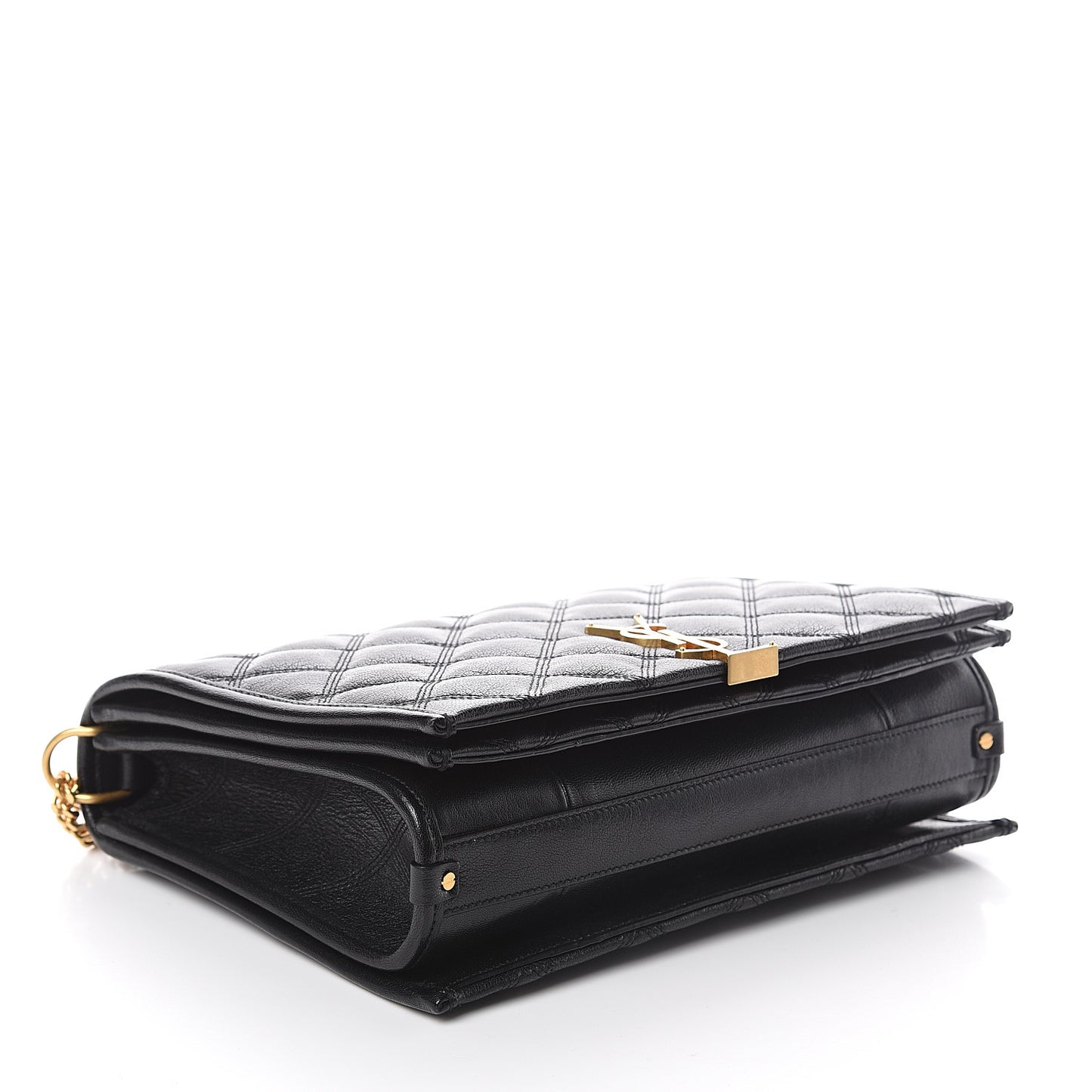 Lambskin Quilted Small Becky Chain Bag Black