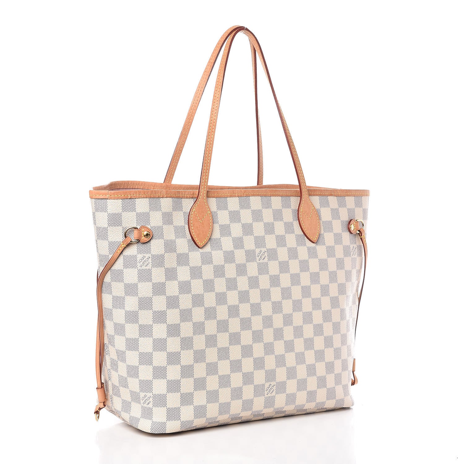 Louis Vuitton Damier Azur Neo Neverfull MM Rose Ballerine 4 of 24