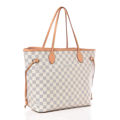 Louis Vuitton Damier Azur Neo Neverfull MM Rose Ballerine 4 of 24