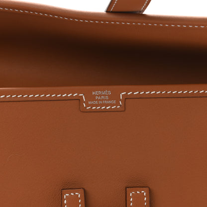 Hermes Swift Jige Duo Clutch Gold 7 of 10