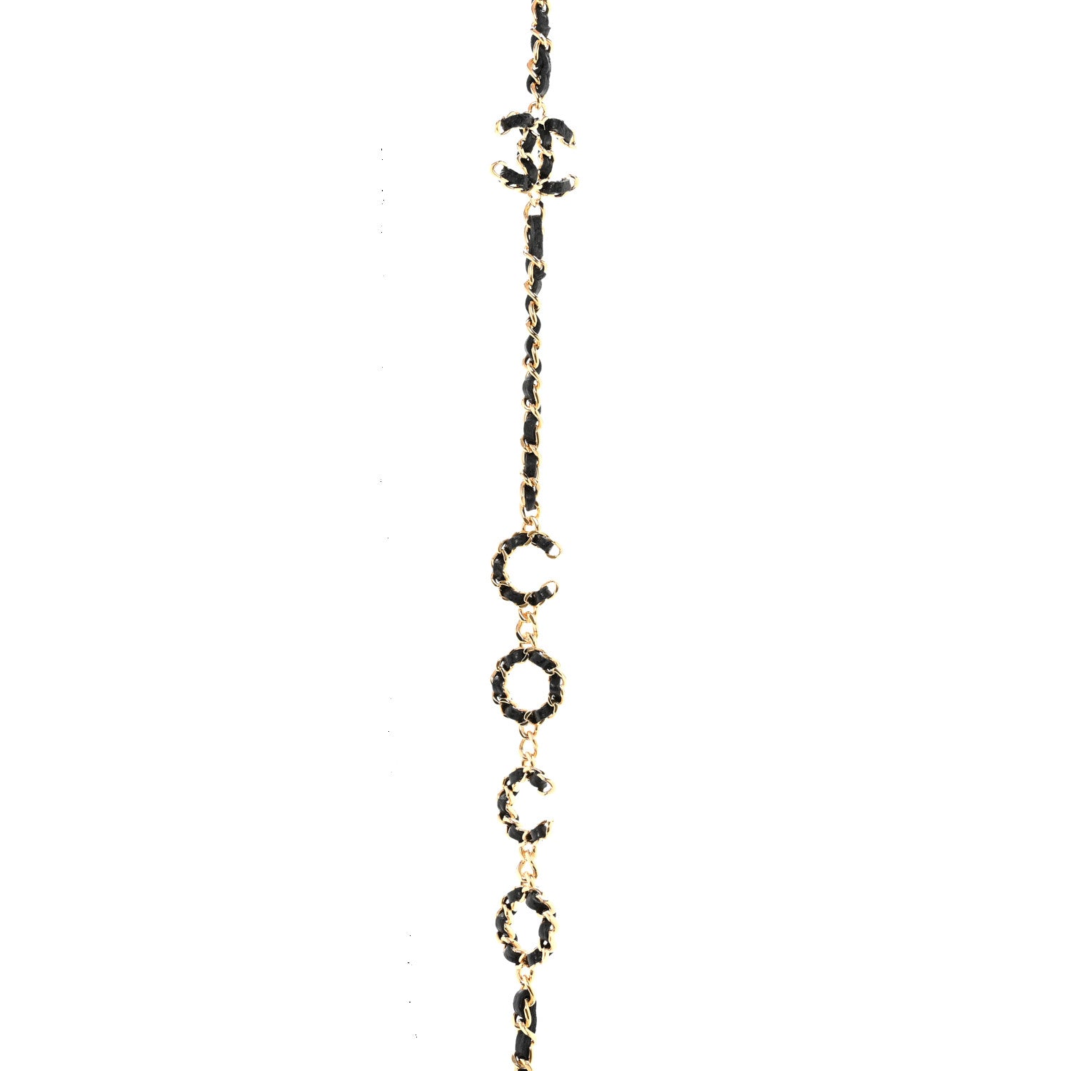 Chanel Caviar Quilted Miss Coco Card Holder On Chain Black 9 of 10