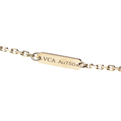 Van Cleef & Arpels 18K Yellow Gold Carnelian Vintage Alhambra Pendant Necklace 5 of 6