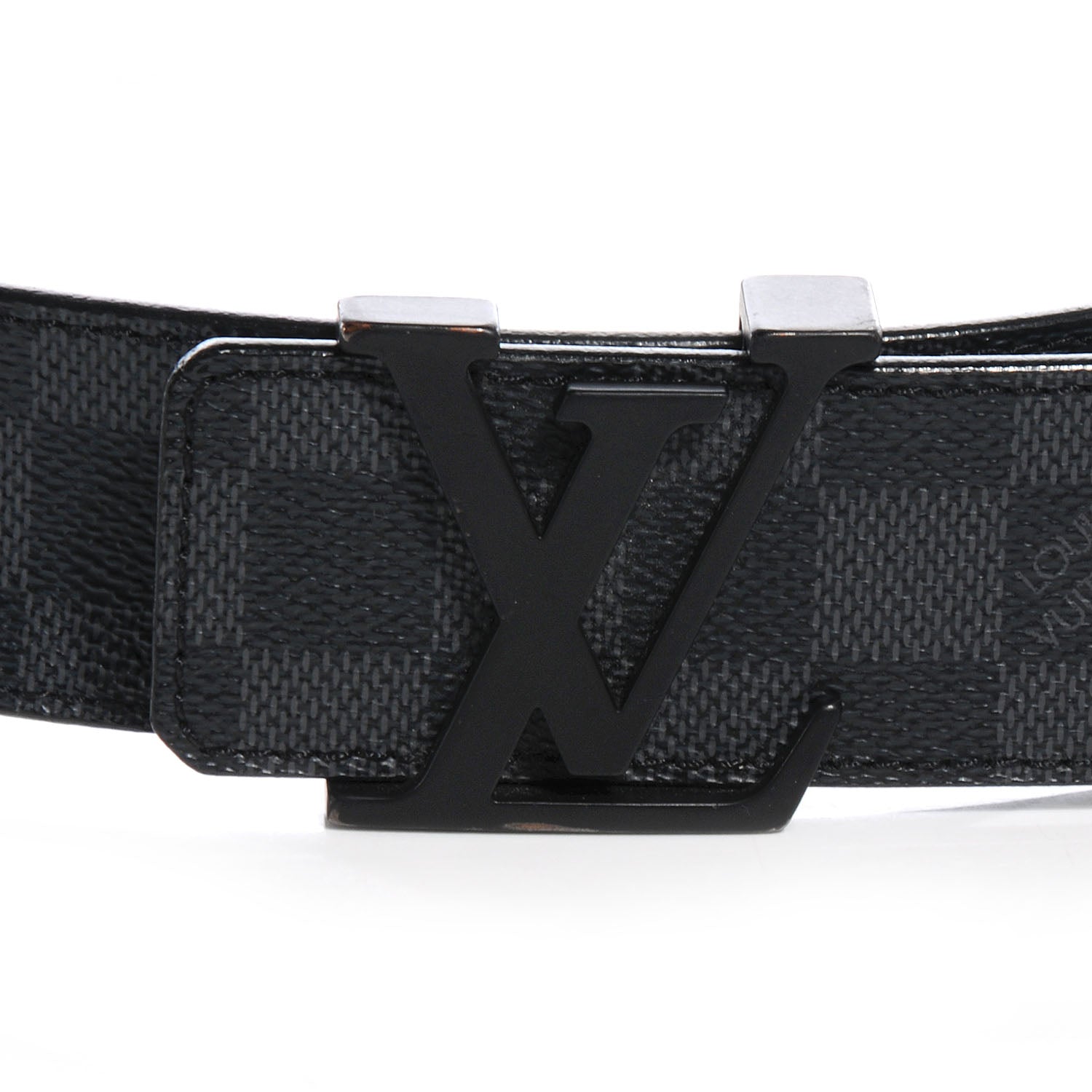 Louis Vuitton Damier Graphite LV Initiales Belt 90 36 3 of 6