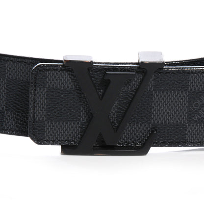 Louis Vuitton Damier Graphite LV Initiales Belt 90 36 3 of 6