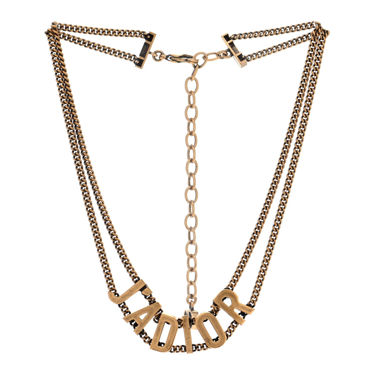 Metal J'Adior Choker Necklace Aged Gold