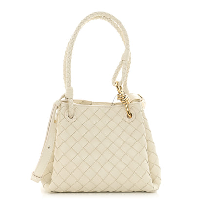 Bottega Veneta Nappa Intrecciato Small Parachute Shoulder Bag Sea Salt 1 of 10