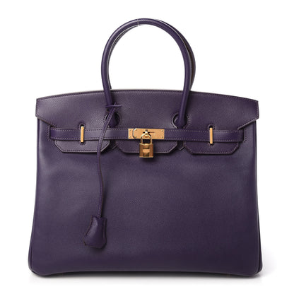 Hermes Epsom Birkin 35 Iris 1 of 10