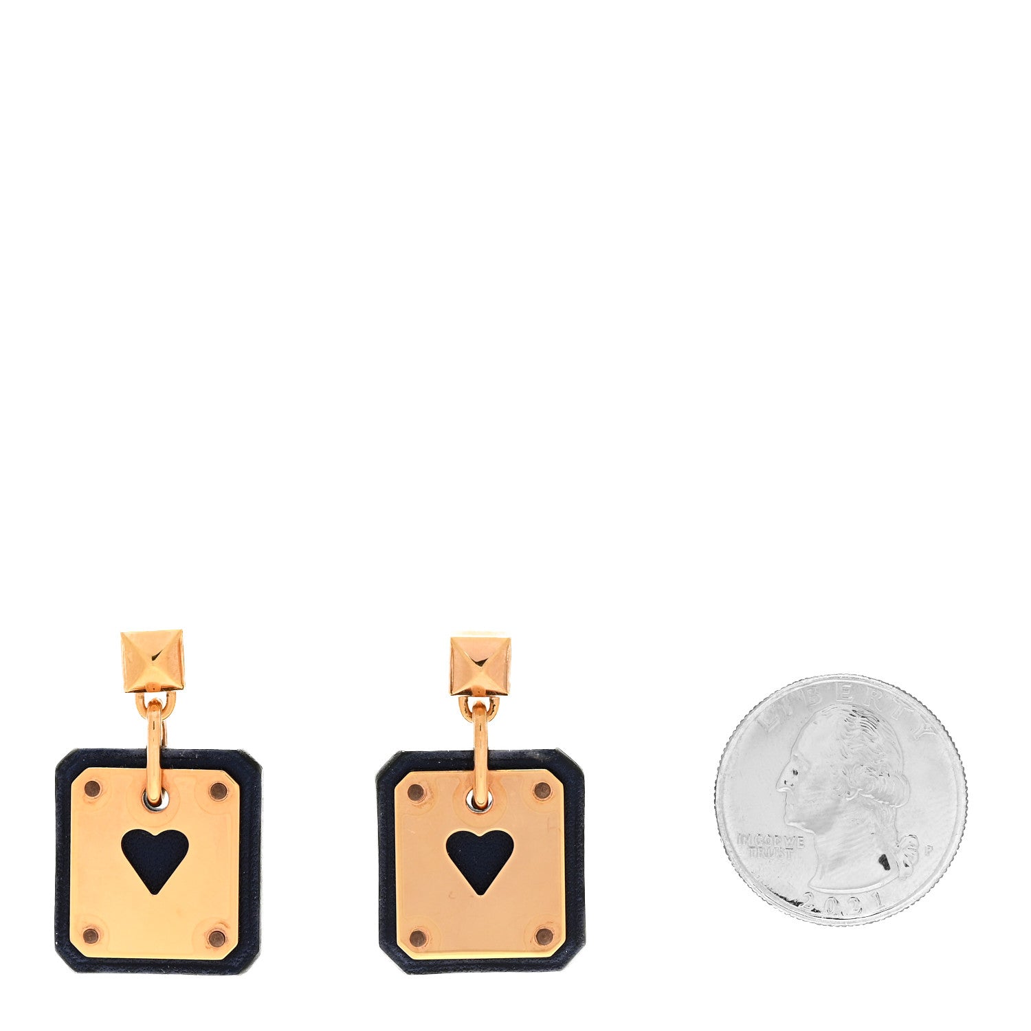 Hermes Swift As De Coeur Earrings Bleu Saphir 2 of 4