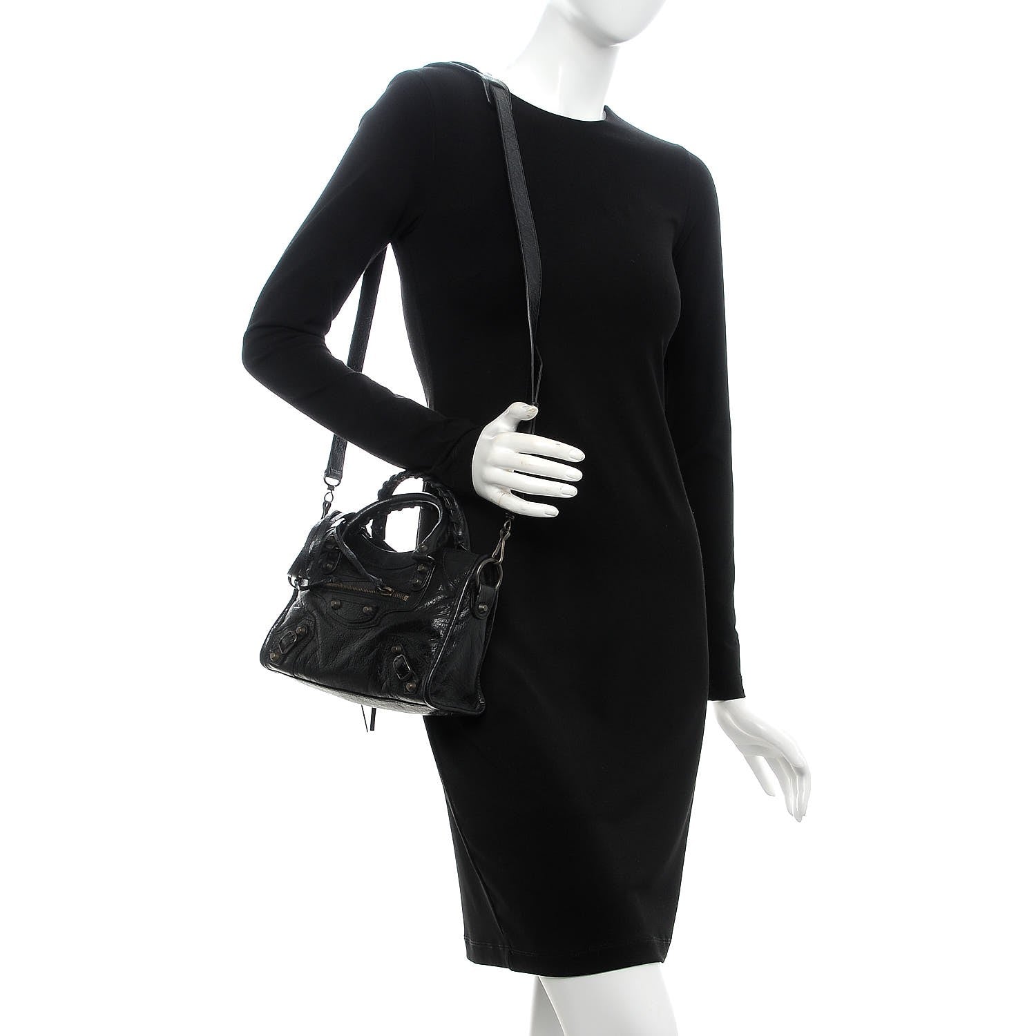 Balenciaga Agneau Classic Hardware Mini City Black 2 of 7