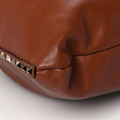 Valentino Garavani Calfskin Rockstud Hobo Selleria 9 of 11