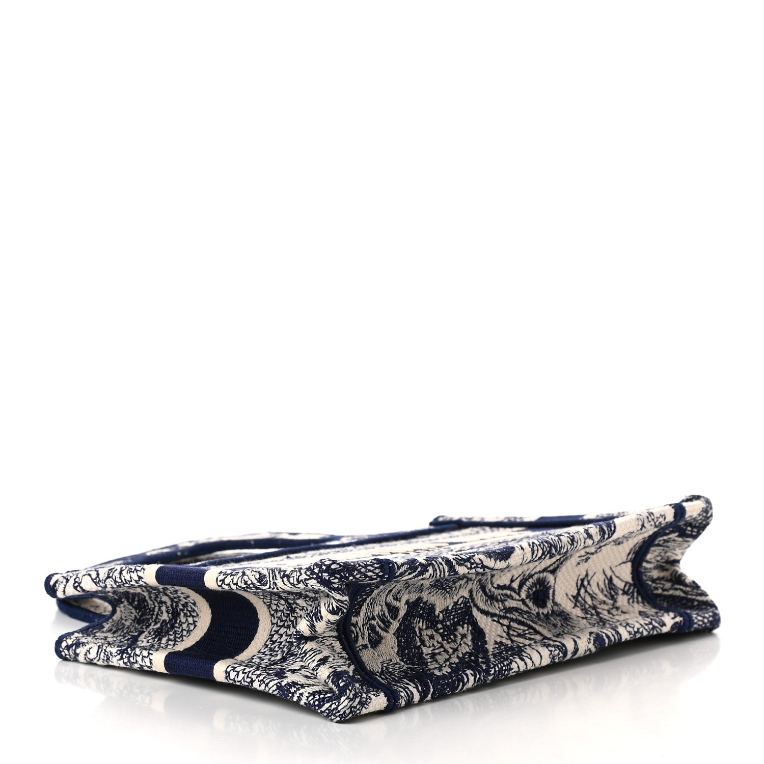 Christian Dior Canvas Embroidered Mini Toile De Jouy Book Tote Blue 4 of 9